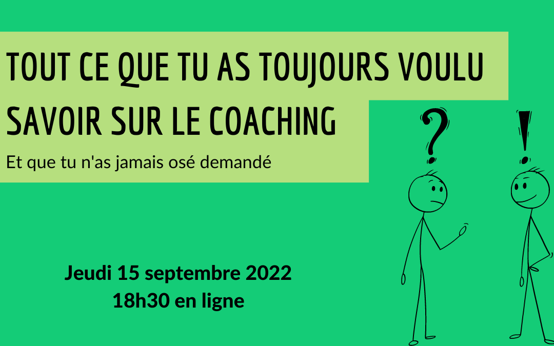 Séance d’information – formation de coaching