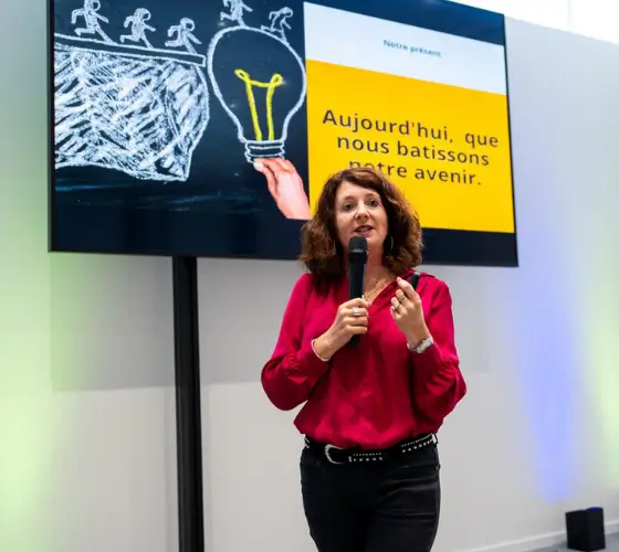 Conférence en entreprise sur communication et leadership animée par Laurence Treille — Elty Coaching Genève